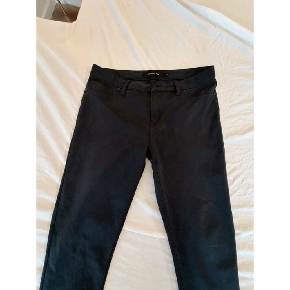 Calvin Klein Jeans Womens Size 14 Black Straight Leg Casual Pants